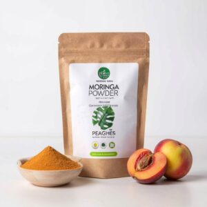 Organic Moringa Powder in Peach Flavour, Organic Moringa Powder,Moringa Powder,Nourish herbs, nourishherbs,